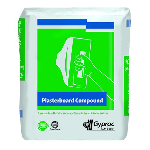 Gypsum Plasterboard Compound 25kg Bag (63 Bags=Pallet)