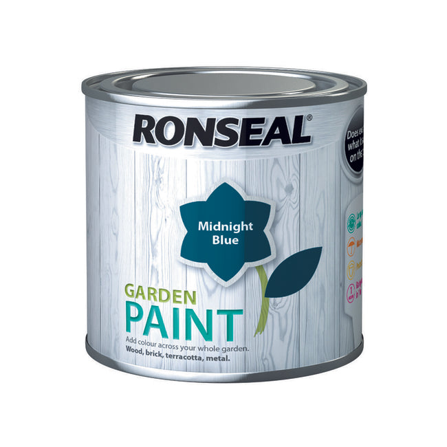 Ronseal Garden Paint 250ml Midnight Blue