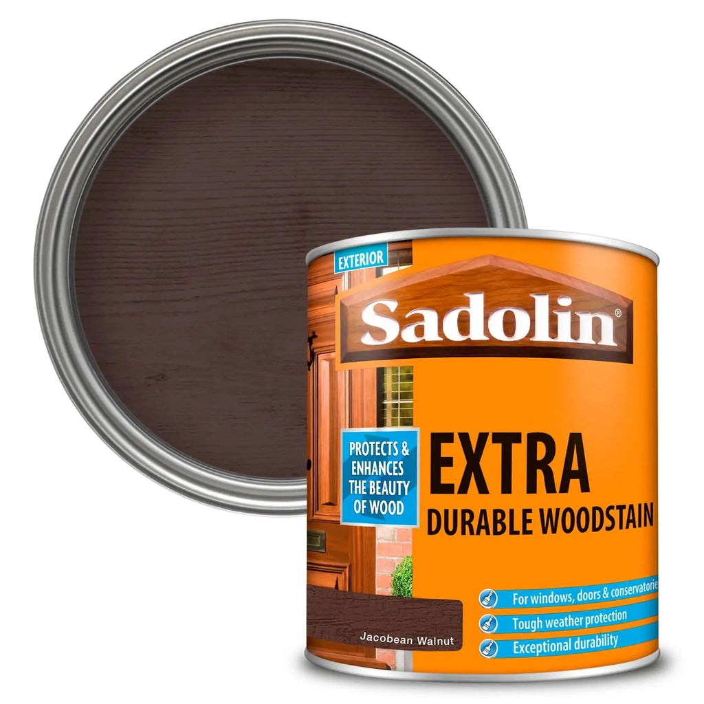 1 Litre Sadolin Extra - Jacobean Walnut