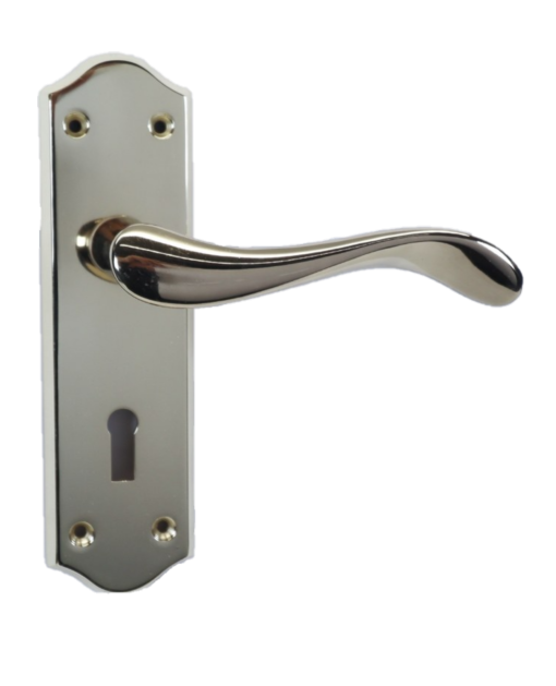 Charlotte Lever Lock Handle Brass Alexander - Handles Only