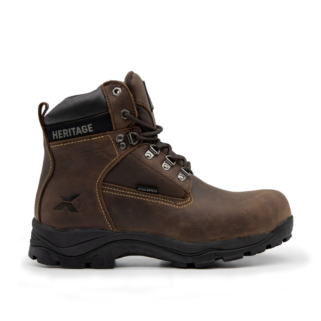 Xpert Heritage Legend Waterproof S3 Safety Boot - Brown - Size 7/41