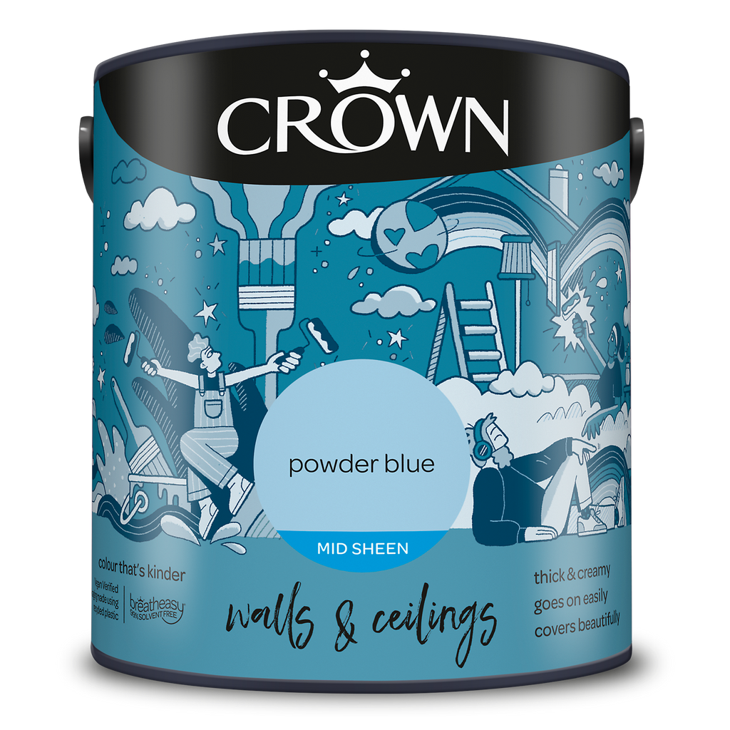 2 1/2 Litre Crown Mid Sheen Powder Blue