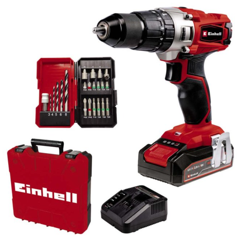 Einhell 18v Cordless 44nm Combi Drill & Kit Einhell Power X-change