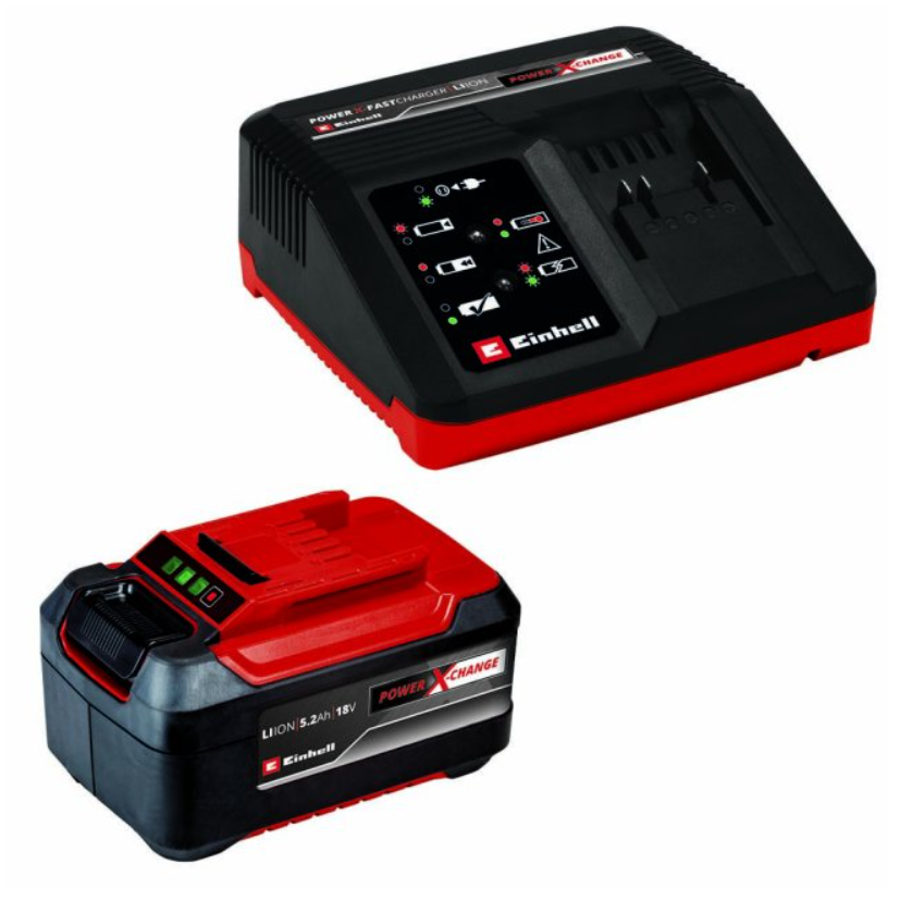 Einhell 18v 5.2ah Battery & Charger Kit Einhell Power X-change