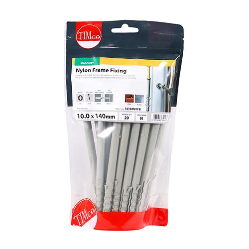 Box (15) 10.0 X 160 Timco Nylon Frame Fixing
