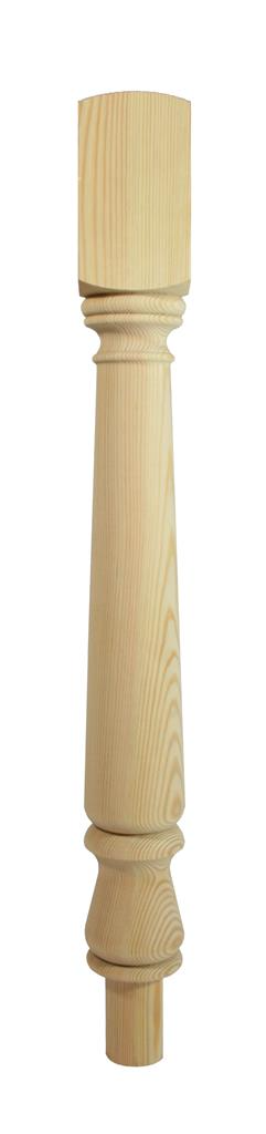 4" Pine Turned Top / Bottom Newel Post 725 X 90 X 90mm Richard Burbridge