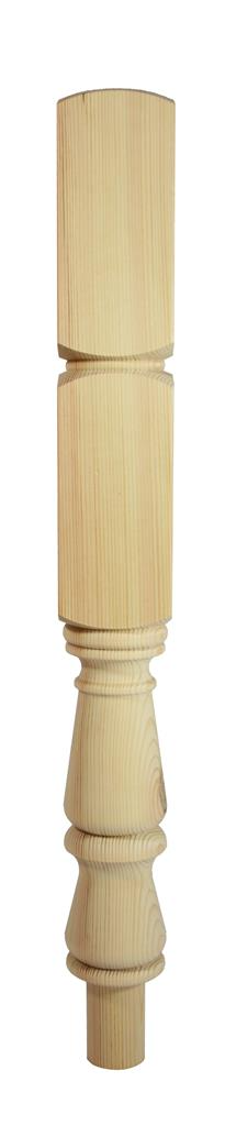 4" Pine Turned Full Newel Post 710 X 90 X 90mm Richard Burbridge