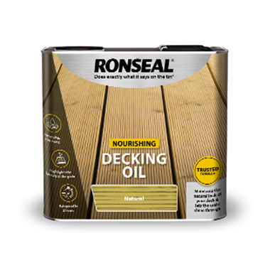 5ltr Ronseal Ultimate Decking Oil Natural Oak