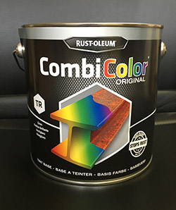 750ml Combi Black Satin Paint
