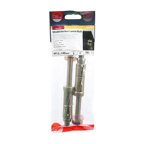 Pack (2) M12 / 60l Timco Shield Anchor - Loose