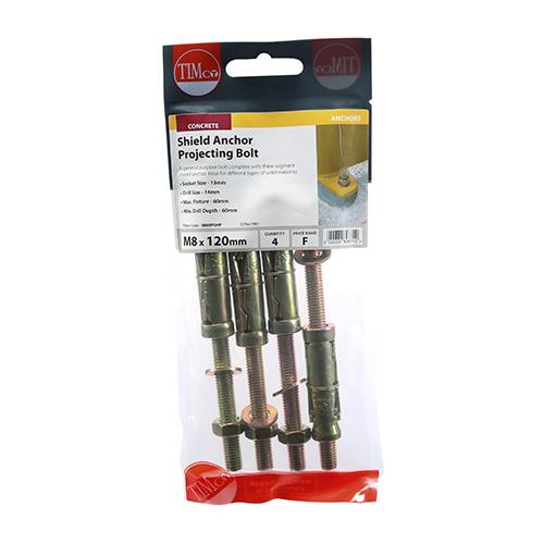 M8 / 60p Timco Shield Anchor - Projecting