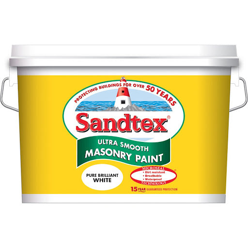 Sandtex Microseal Smooth Masonry Brilliant White 10L